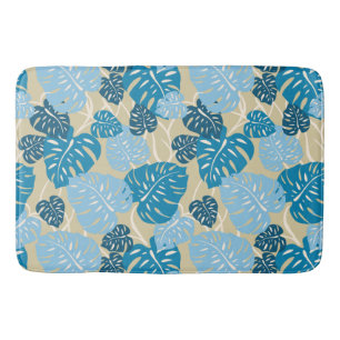 Cliff Hanger Hawaiian Tropical Monstera Leaf Bath Mat