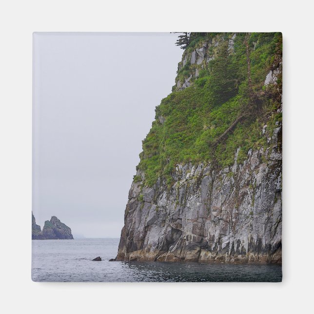 Cliff In Kenai Painterly Magnet (Front)