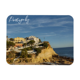 Cliff in Portugal landscape Carvoeiro Magnet