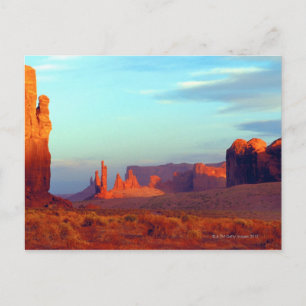 Cliff Rock at Sunset Postcard