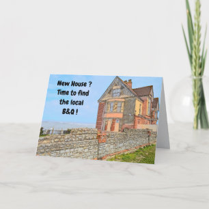 Cliff Top House New Home Card