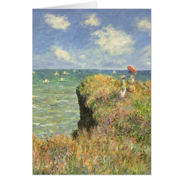Cliff Walk at Pourville by Claude Monet (Front)