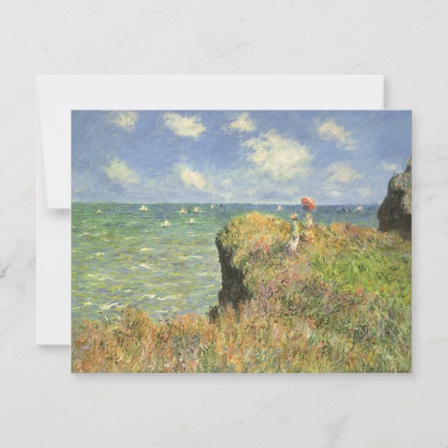 Cliff Walk at Pourville by Claude Monet (Front)
