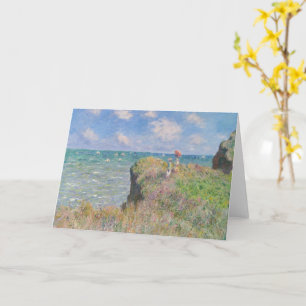 Cliff Walk at Pourville by Claude Monet Card