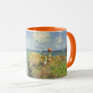 Cliff Walk at Pourville by Claude Monet Mug