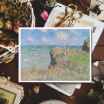 Cliff Walk at Pourville by Claude Monet Postcard<br><div class="desc">The Cliff Walk at Pourville by Claude Monet features the surroundings of the fishing village Pourville in Normandie and two young women strolling in Cliff Walk at Pourville. The grass composed of short, brisk, curved brushstrokes appears to quiver in the breeze, and subtly modified versions of the same strokes and...</div>