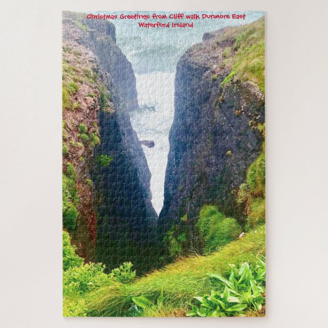 Cliff walk Dunmore East Waterford Ireland Jigsaw P Jigsaw Puzzle (Vertical)