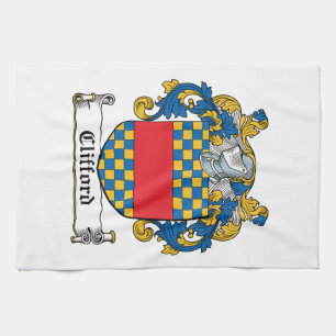 Clifford Family Crest Tea Towel