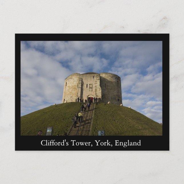 Clifford's Tower, York, England Postcard (Front)
