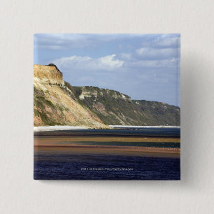 Cliffs Along Jurassic Coast 15 Cm Square Badge