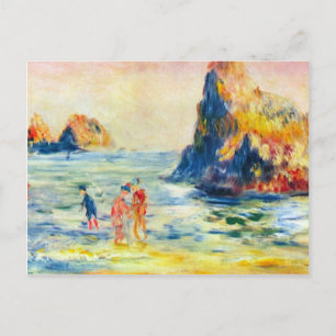 Cliffs at Guernsey by Pierre Renoir Postcard
