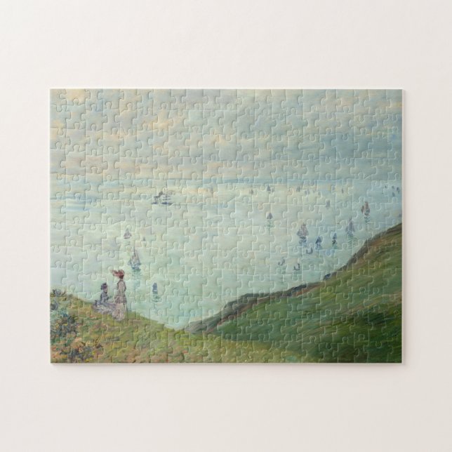 Cliffs at Pourville | Claude Monet Jigsaw Puzzle (Horizontal)