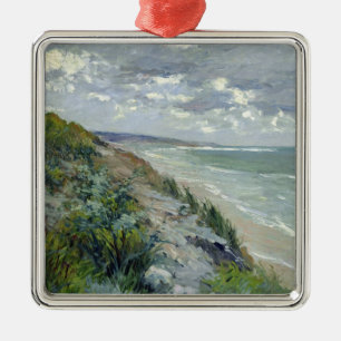Cliffs by the sea at Trouville Metal Ornament