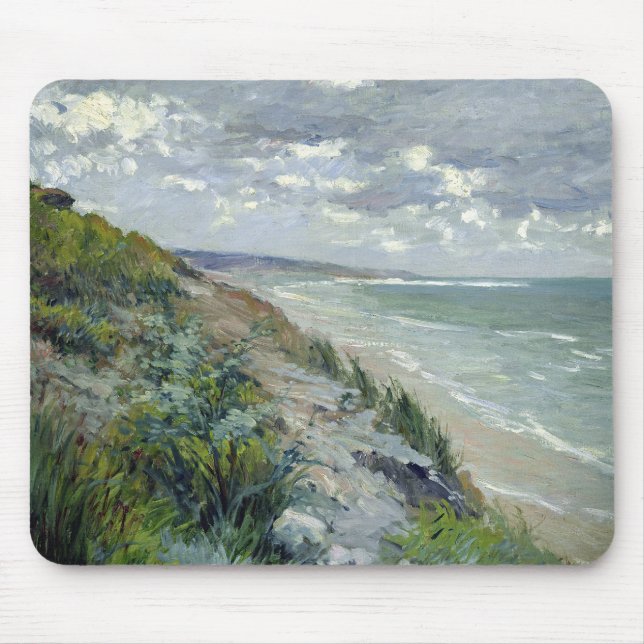 Cliffs by the sea at Trouville Mouse Pad (Front)