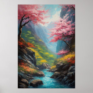 Cliffs in Majestic Canyon Poster