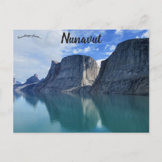 Cliffs in Nunavut Canada Postcard (Front)