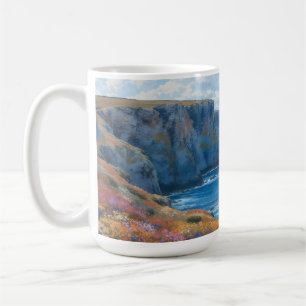 "Cliffs of Endless Horizon" – A Welsh Seascape Coffee Mug