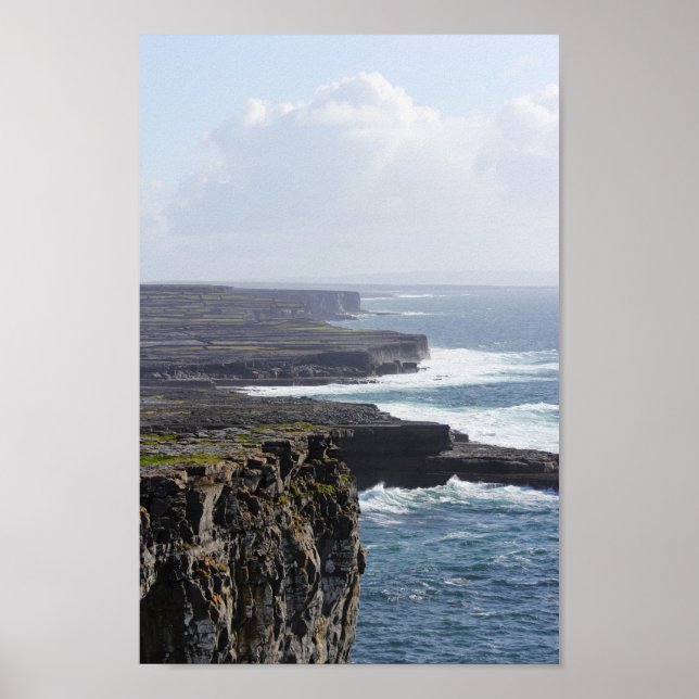 Cliffs of Inishmore - South View Poster (Front)