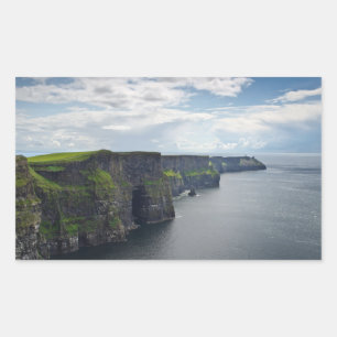 Cliffs of Moher in Ireland rectangular sticker