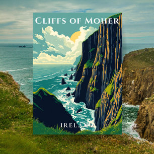 Cliffs of Moher Ireland Coastal  Postcard