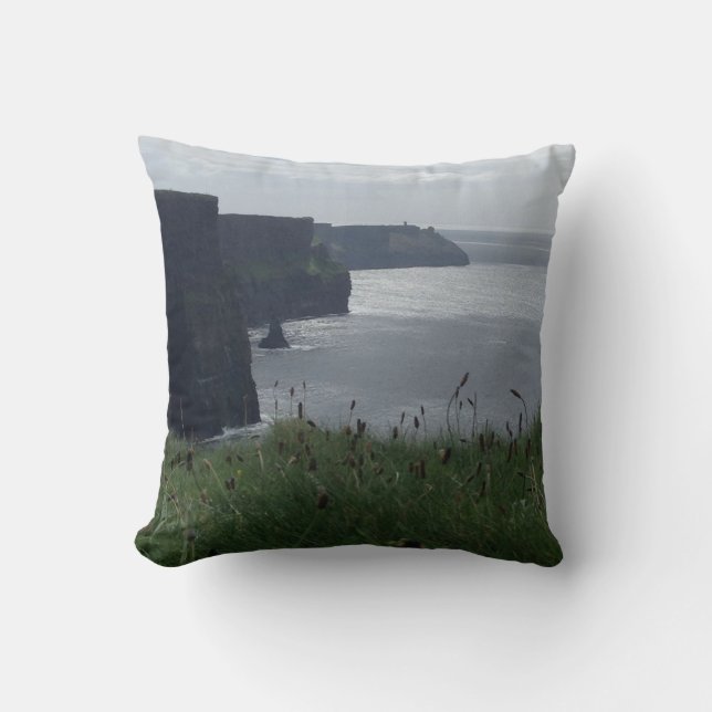 Cliffs of Moher Ireland Irish Pillow (Front)