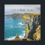 Cliffs of Moher, Ireland Magnet<br><div class="desc">The Cliffs of Moher tower over the Wild Atlantic Ocean in Ireland.</div>