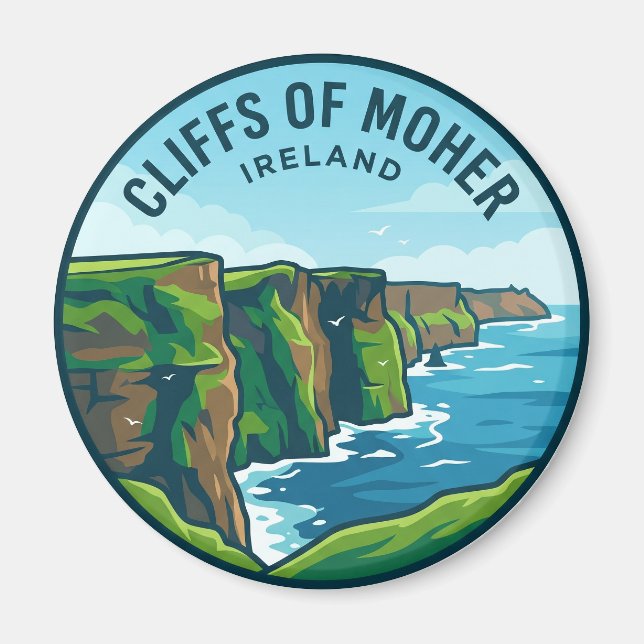 Cliffs of Moher Ireland Magnet (Front)