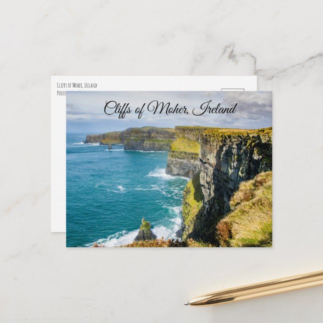 Cliffs of Moher, Ireland Postcard (Front/Back In Situ)