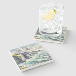 Cliffs of Moher, Ireland & Quote Stone Coaster