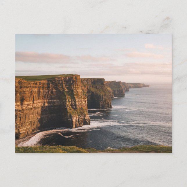 Cliffs of Moher, Ireland, Rock and Sea Postcard (Front)