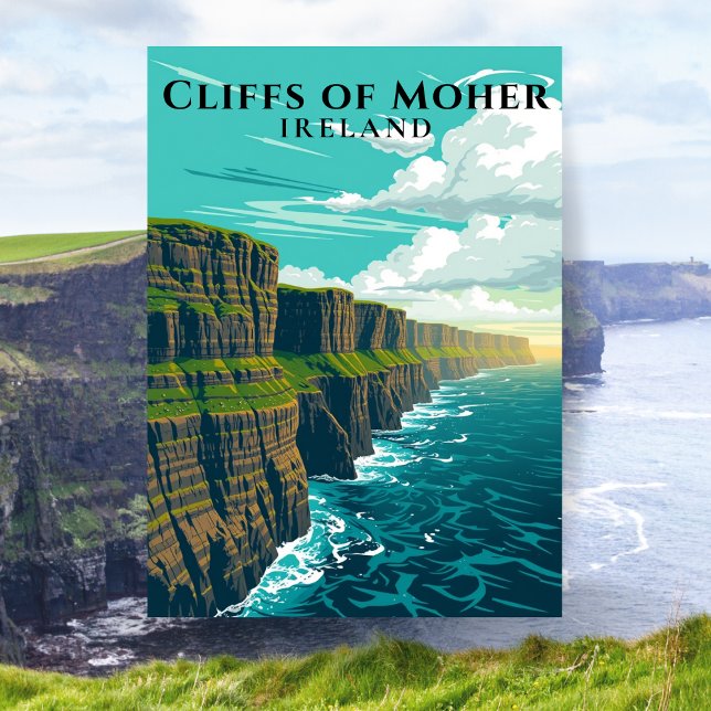 Cliffs of Moher Ireland Scenic Coastal Postcard (Cliffs of Moher, Ireland)