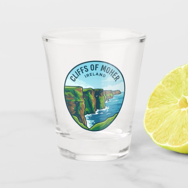 Cliffs of Moher Ireland Shot Glass (Front)