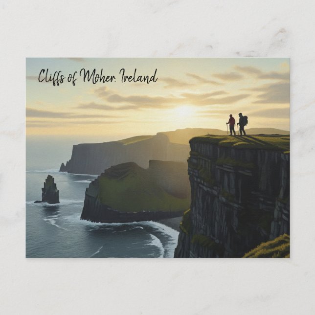 Cliffs of Moher Ireland Travel Postcard (Front)