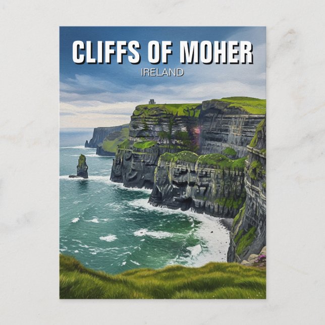 Cliffs of Moher Ireland Travel Postcard (Front)