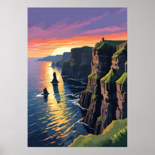 Cliffs of Moher Landscape Poster