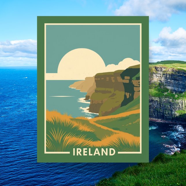 Cliffs of Moher Scenic Ireland Travel  Postcard (Cliffs of Moher Scenic Ireland Travel Postcard
)