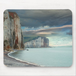 Cliffs of Normandy Seascape Mouse Pad