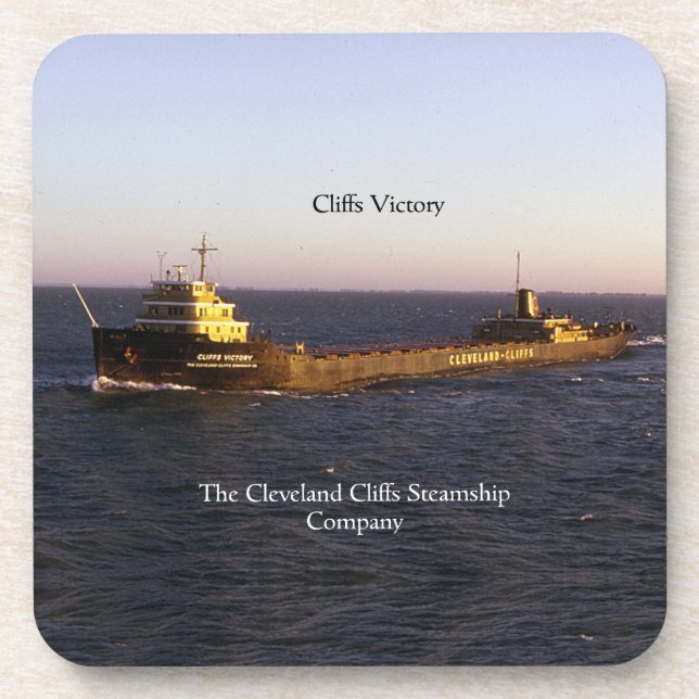 Cliffs Victory set of 6 hard plastic coasters (Front)