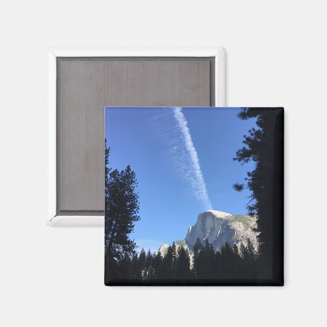 Cliffside Cloud Yosemite Blue Colour Photography Magnet (Front/Back)
