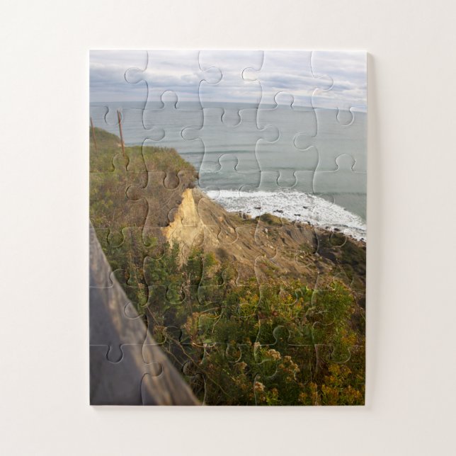 Cliffside Ocean Waterscape Puzzle (Vertical)
