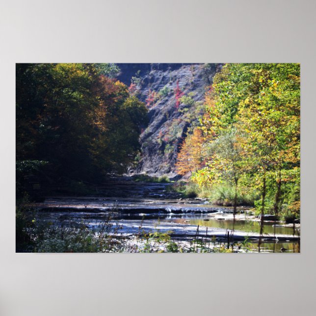 Cliffside Waterscape Poster (Front)