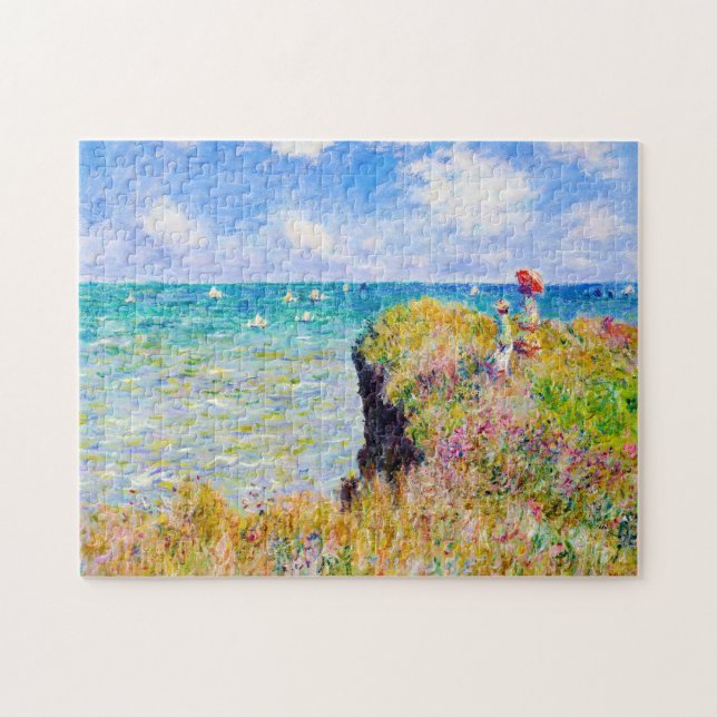 Clifftop Walk at Pourville Claude Monet Jigsaw Puzzle (Horizontal)