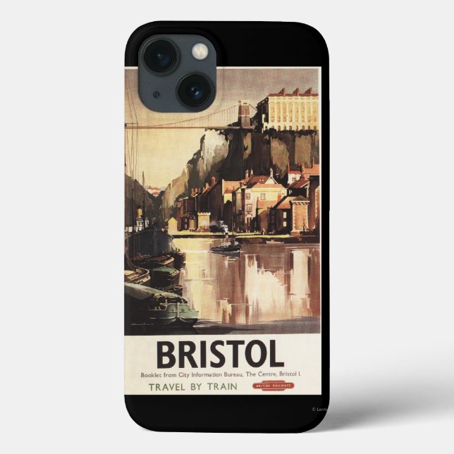 Clifton Suspension Bridge and Boats Case-Mate iPhone Case (Back)