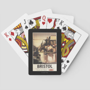 Clifton Suspension Bridge and Boats Playing Cards