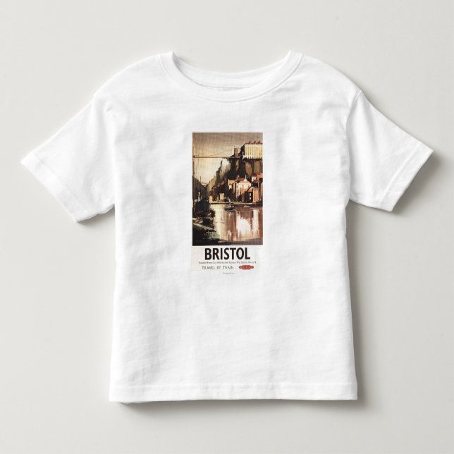 Clifton Suspension Bridge and Boats Toddler T-Shirt (Front)