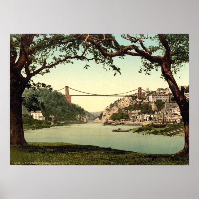 Clifton Suspension Bridge I, Bristol, England Poster (Front)