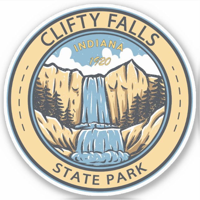 Clifty Falls State Park Indiana Badge (Front)