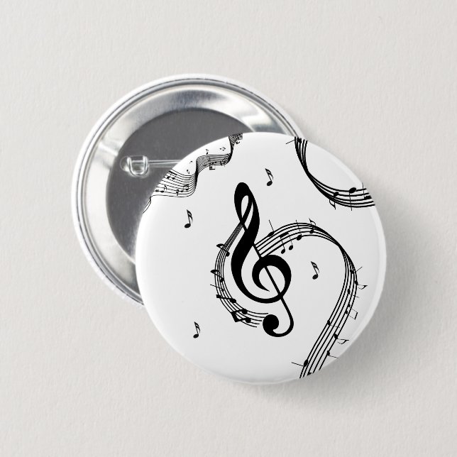 Climactic G Clef 6 Cm Round Badge (Front & Back)