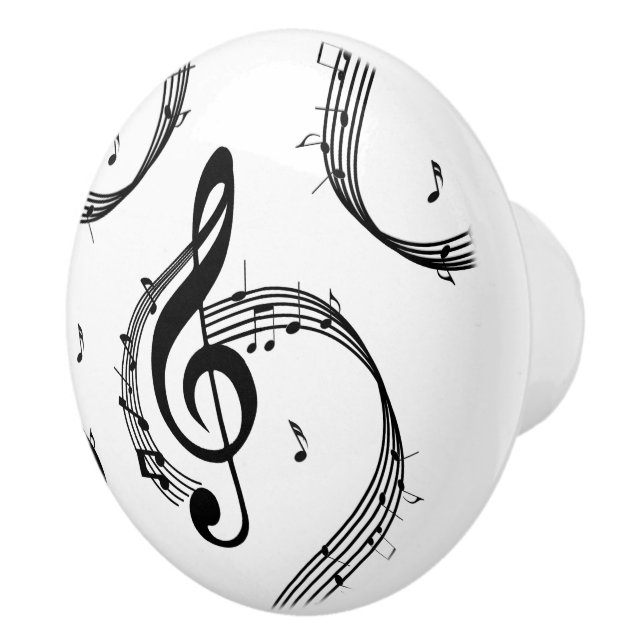 Climactic G Clef Ceramic Knob (Right)