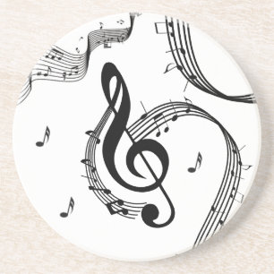 Climactic G Clef Coaster